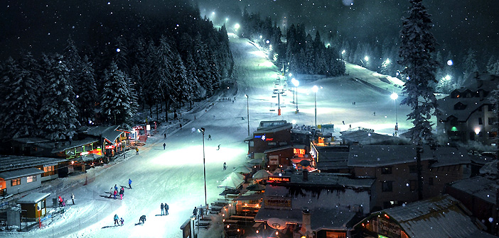 Skiing Borovets At Bulgaria 